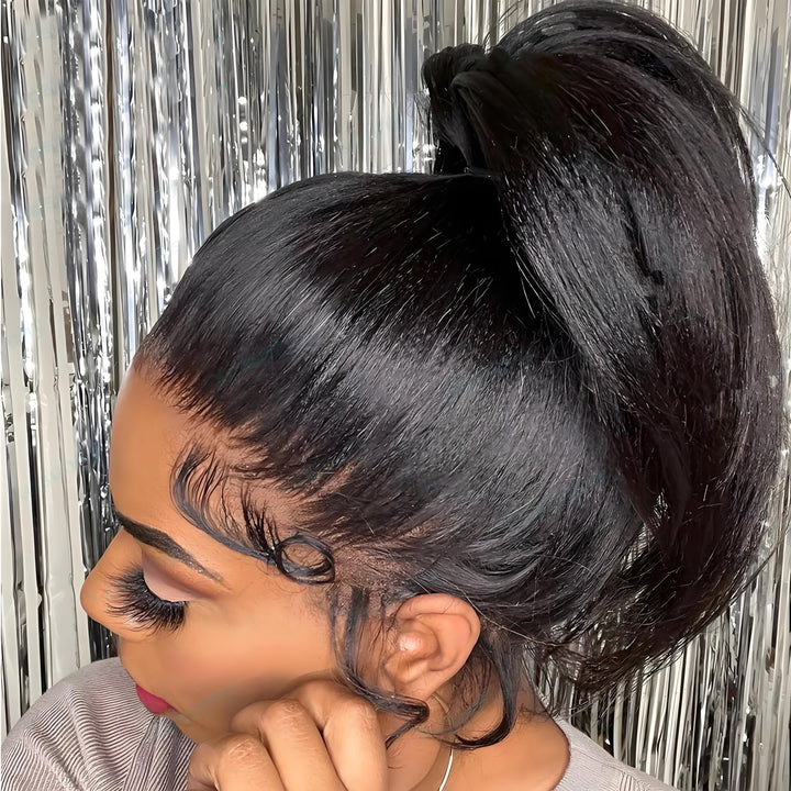 Inside cap view of bob full lace wig, showing full lace coverage, combs, and adjustable straps.